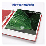 Economy Non-View Binder With Round Rings, 3 Rings, 1" Capacity, 11 X 8.5, Red, (3310)
