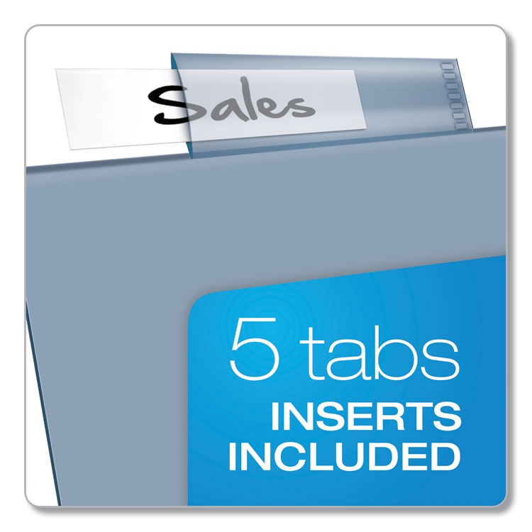 Poly Index Dividers, 5-Tab, 11 X 8.5, Assorted, 4 Sets