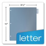 Poly Index Dividers, 8-Tab, 11 X 8.5, Assorted, 4 Sets