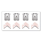 Claw Drywall Picture Hanger, Stainless Steel, 25 lb Capacity, 4 Hooks and 4 Spot Markers,