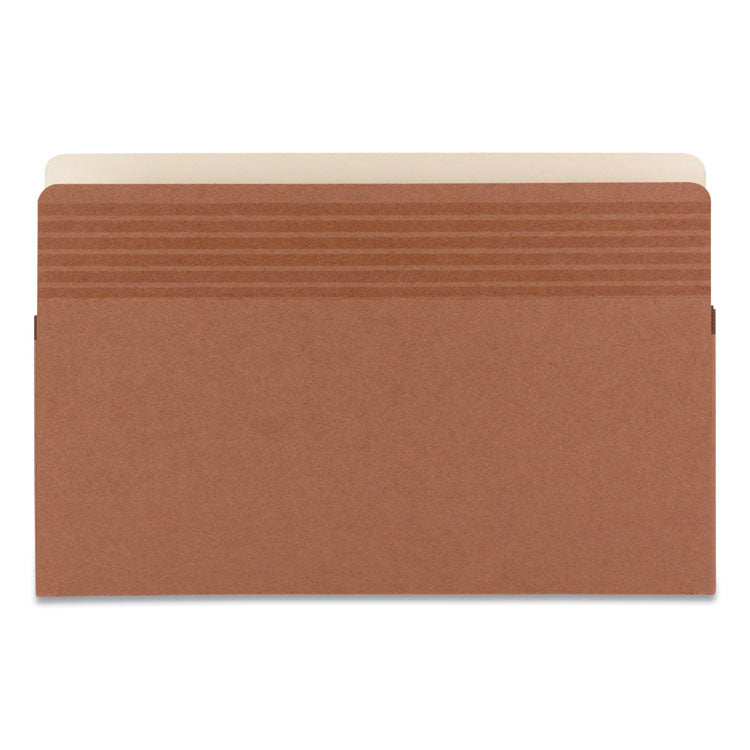 Easy Grip Pockets, 3.5" Expansion, Legal Size, Redrope, 25/box