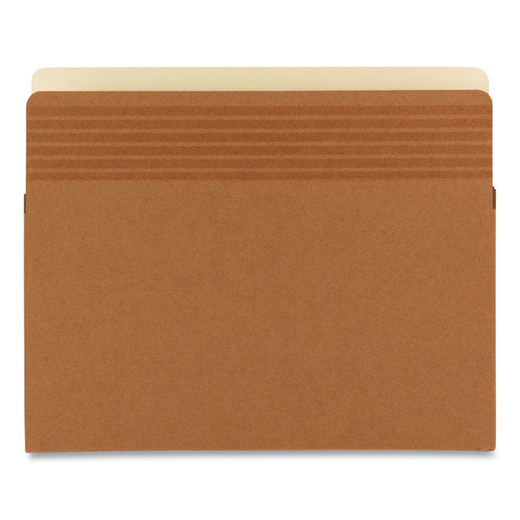 Easy Grip Pockets, 5.25" Expansion, Letter Size, Redrope, 10/box