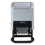 Numberer, Pre-Inked/re-Inkable, 6 Bands, 1.88 X 0.25, Black