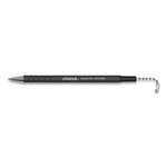 Ballpoint Counter Pen, Medium 0.7 mm, Black Ink, Black Barrel