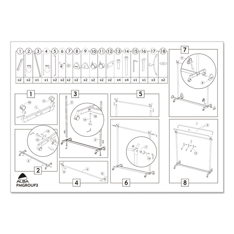 Large Capacity Garment Rack, 63.5w X 21.25d X 67.5h, Black/silver