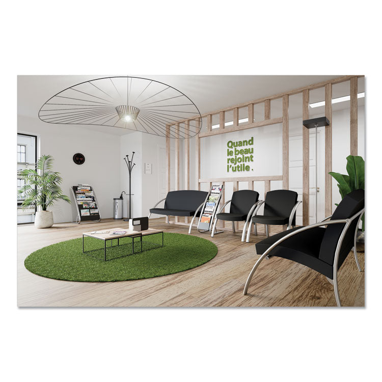 Festival Coat Stand with Umbrella Holder, Five Knobs, 14w x 14d x 73.67h, Black