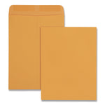 Catalog Envelope, 28 lb Bond Weight Kraft, #10 1/2, Square Flap, Gummed Closure, 9 x 12, Brown Kraft, 100/Box