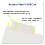 Insertable Big Tab Plastic Dividers, 8-Tab, 11 X 8.5, Clear, 1 Set