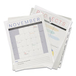 Insertable Big Tab Plastic Dividers, 8-Tab, 11 X 8.5, Clear, 1 Set