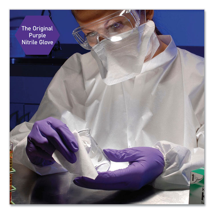 PURPLE NITRILE Exam Gloves, Powder-Free, Large, 6 mil Thick, 9.5" Long, Purple, 100/Box, 10 Boxes/Carton