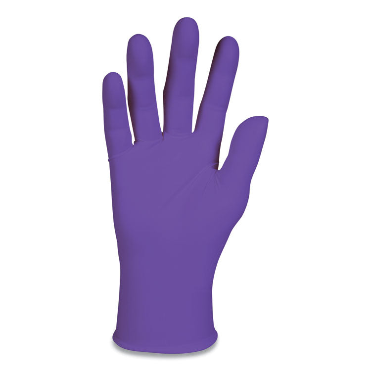 PURPLE NITRILE Exam Gloves, Powder-Free, Large, 6 mil Thick, 9.5" Long, Purple, 100/Box
