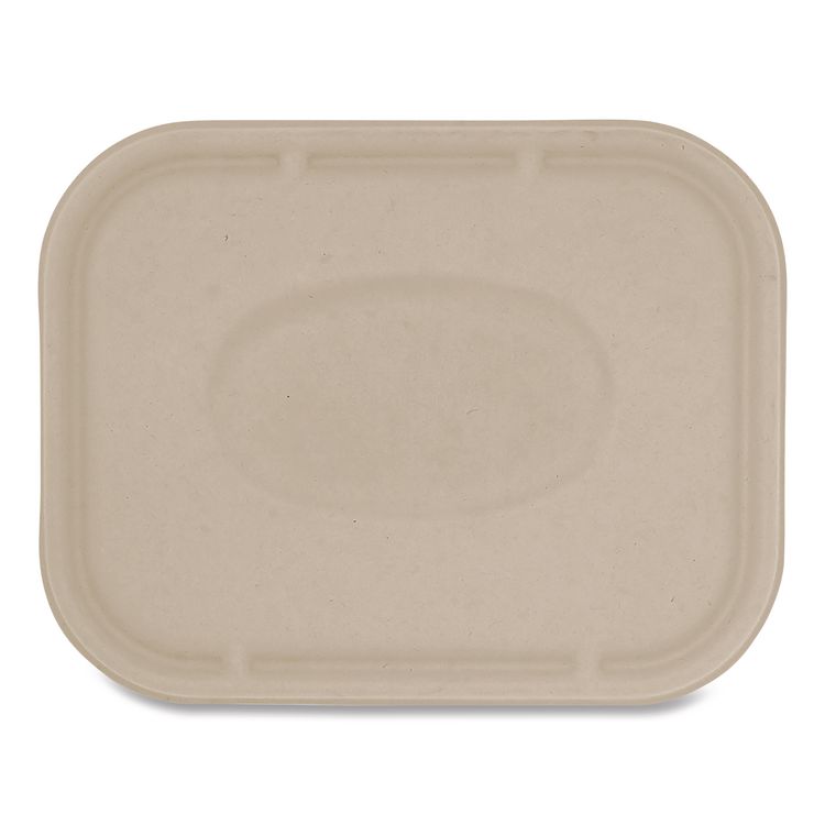 Fiber Lids for Fiber Containers, 7.8 x 10.1 x 0.5, Natural, Paper, 400/Carton