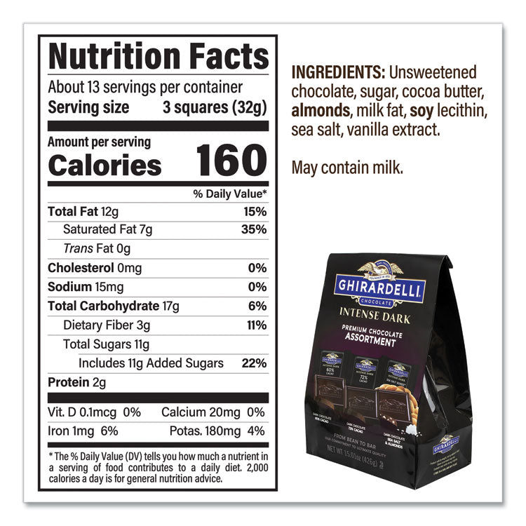 Intense Dark Chocolate Premium Collection, 15.01 oz Bag