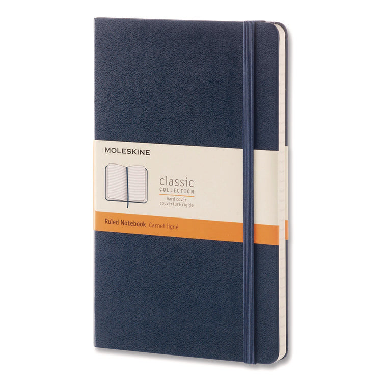 Classic Collection Hard Cover Notebook, 1-Subject, Dotted Rule (4 sq/in), Sapphire Blue Cover, (240) 8.25 x 5 Sheets