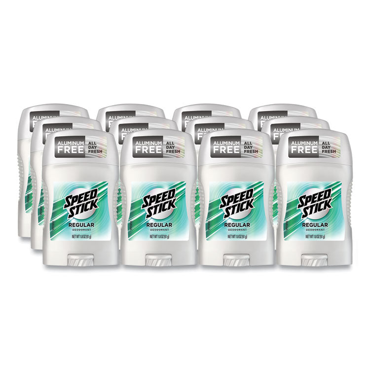 Deodorant, Regular Scent, 1.8 oz, 12/Carton