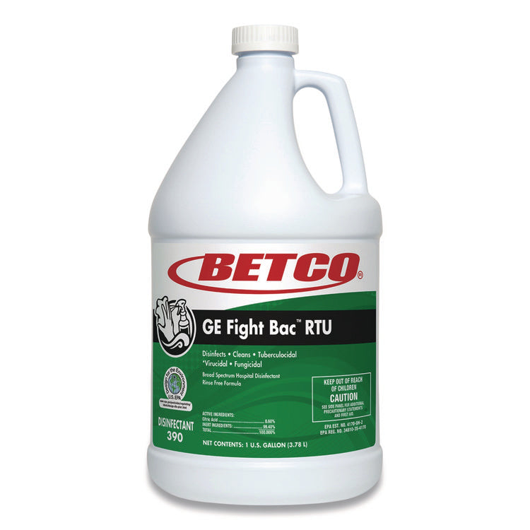 Ge Fight Bac Rtu Disinfectant, Fresh Scent, 1 Gal Bottle, 4/carton
