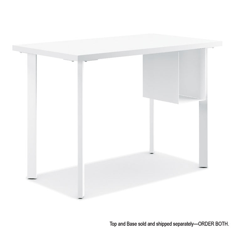 Coze Writing Desk Post Legs with U-Storage Compartment, 5.75" x 28", Designer White, 4 Legs/Set