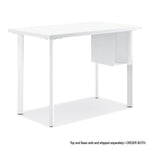 Coze Writing Desk Worksurface, Rectangular, 42" x 24", Designer White