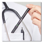 S-Gel High-Performance Gel Pen, Retractable, Medium 0.7 Mm, Blue Ink, Black Barrel, 4/pack