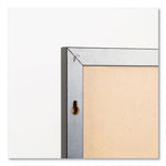 Magnetic Dry Erase Board with Wood Frame, 24" x 18" (Actual Size: 23" x 17"), White Surface, Black Wood Frame