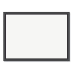 Magnetic Dry Erase Board with Wood Frame, 24" x 18" (Actual Size: 23" x 17"), White Surface, Black Wood Frame