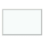 Melamine Dry Erase Board, 36" x 24" (Actual Size: 35" x 23"), White Surface, Satin Aluminum Frame