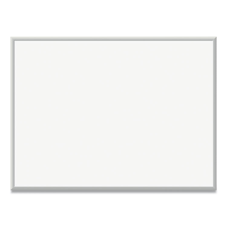 Magnetic Dry Erase Board with Aluminum Frame, 48" x 36" (Actual Size: 47" x 35"), White Surface, Satin Aluminum Frame