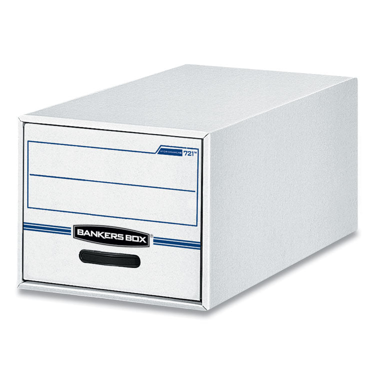 Stor/drawer Basic Space-Savings Storage Drawers, Legal Files, 16.75" X 19.5" X 11.5", White/blue, 6/carton