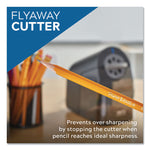 Model 1670 School Pro Classroom Electric Pencil Sharpener, Ac-Powered, 4 X 7.5 X 7.5, Black/gray/smoke