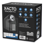 Model 1675 Teacherpro Classroom Electric Pencil Sharpener, Ac-Powered, 4 X 7.5 X 8, Black/silver/smoke