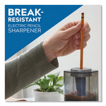 Model 1799 Powerhouse Office Electric Pencil Sharpener, Ac-Powered, 3 X 3 X 7, Black/silver/smoke