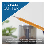 Model 1799 Powerhouse Office Electric Pencil Sharpener, Ac-Powered, 3 X 3 X 7, Black/silver/smoke