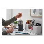 Model 1799 Powerhouse Office Electric Pencil Sharpener, Ac-Powered, 3 X 3 X 7, Black/silver/smoke
