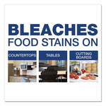 Cleaner with Bleach, 32 oz Bottles, 8 Bottles and 2 Trigger Sprayers/Carton