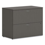 Mod Lateral File, 2 Legal/letter-Size File Drawers, Slate Teak, 36" X 20" X 29"