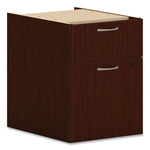 Mod Hanging Pedestal, Left Or Right, 2-Drawers: Box/file, Legal/letter, Traditional Mahogany, 15" X 20" X 20"