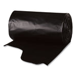 Heavy-Duty Low-Density Wing Tie Contractor Bags, 55 gal, 3 mil, 35.75" x 53.88", Black, 15 Bags/Roll, 4 Rolls/Carton