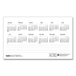 Bar Harbor Recycled Desk Tent Monthly Calendar, 7 x 4.25, White/Blue Sheets, 12-Month (Jan to Dec): 2025