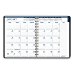 Recycled Wirebound Weekly/Monthly Planner, 11 x 8.5, Black Cover, 12-Month (Jan to Dec): 2025