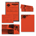 Color Paper, 24 lb Bond Weight, 8.5 x 11, Orbit Orange, 500 Sheets/Ream