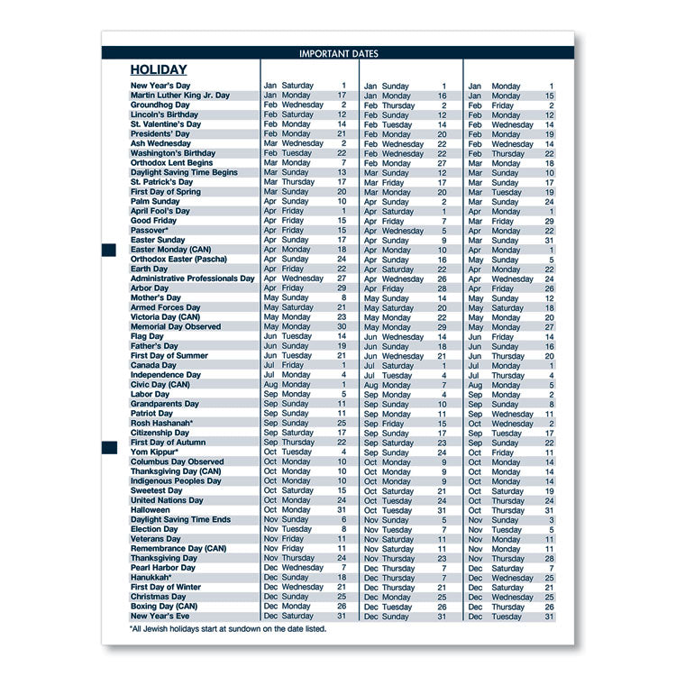 Recycled Wirebound Weekly/Monthly Planner, 11 x 8.5, Black Cover, 12-Month (Jan to Dec): 2025