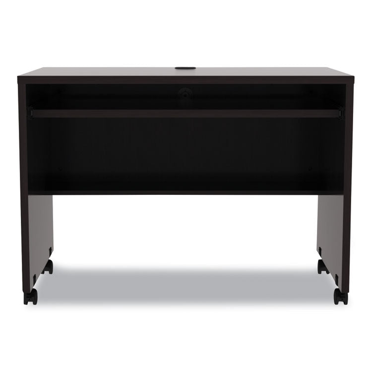 Alera Valencia Series Mobile Workstation Desk, 41.38" X 23.63" X 30", Espresso