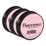 Papercreme Fingertip Moistener, 0.38 oz, Coral, 3/Pack