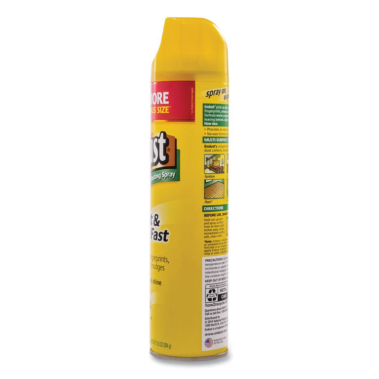 Endust Multi-Surface Dusting And Cleaning Spray, Lemon Zest, 12.5 Oz Aerosol Spray