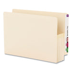 Manila End Tab File Pockets, 3.5" Expansion, Legal Size, Manila, 25/box