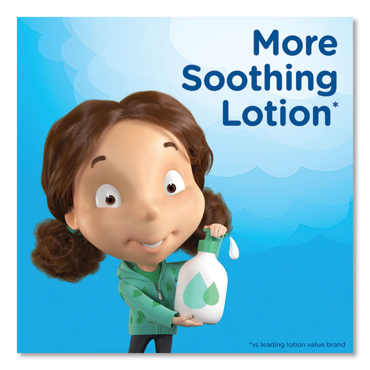 Plus Lotion Facial Tissue, 2-Ply, White, 124/Box, 3 Box/Pack