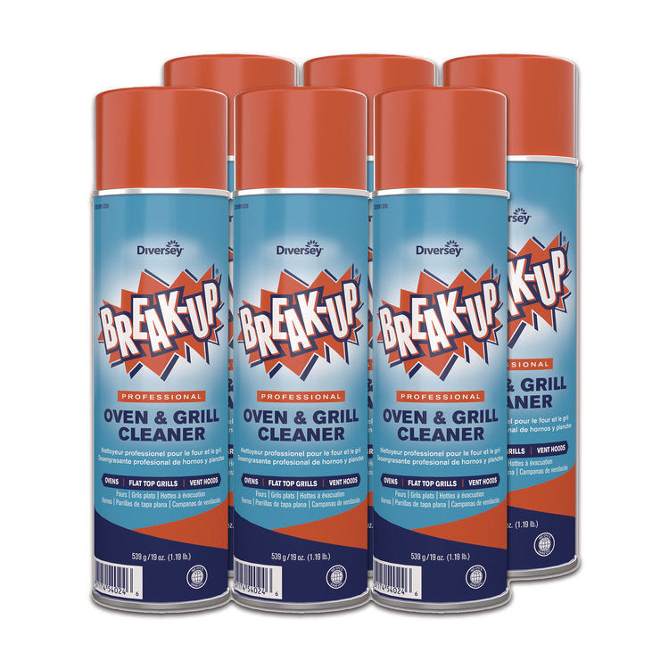 Oven And Grill Cleaner, Ready To Use, 19 Oz Aerosol Spray 6/carton