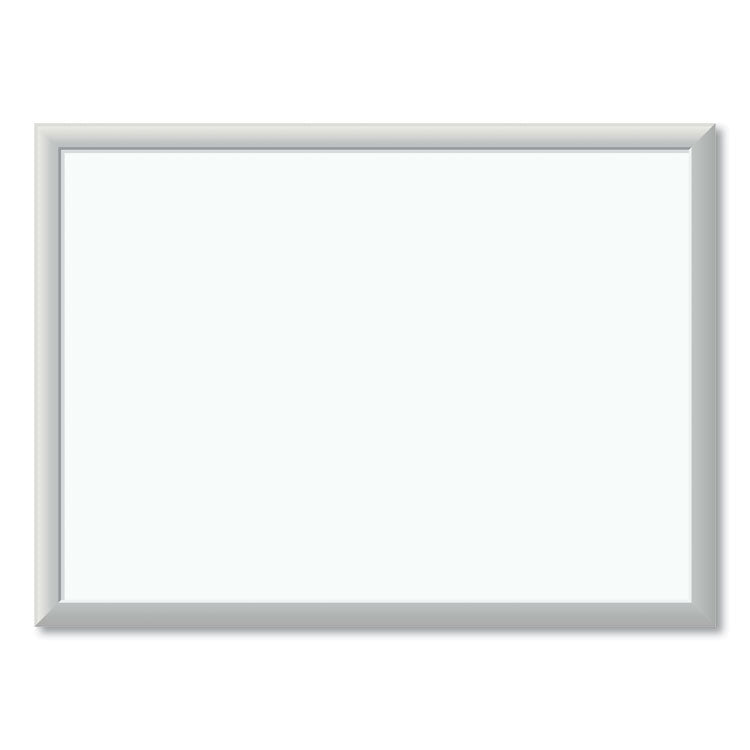 Melamine Dry Erase Board, 24" x 18" (Actual Size: 23" x 17"), White Surface, Satin Aluminum Frame