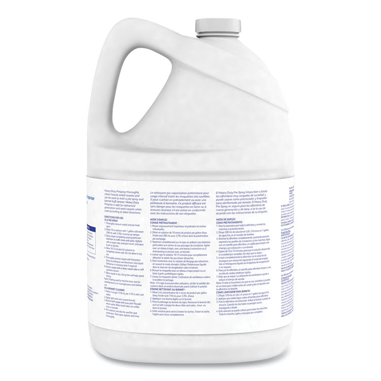Carpet Cleanser Heavy-Duty Prespray, Fruity Scent, 1 Gal Bottle, 4/carton
