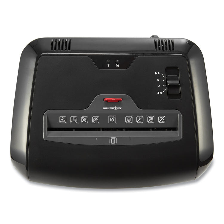 48110 Cross-Cut Shredder with Lockout Key, 10 Manual Sheet Capacity